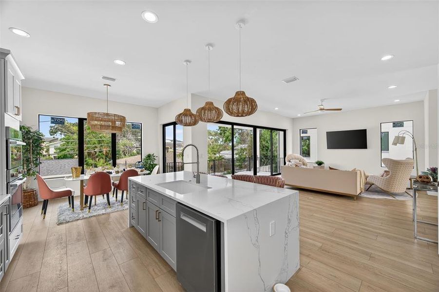 Furnished interior view inside a new home in , St. Petersburg (Image 40).