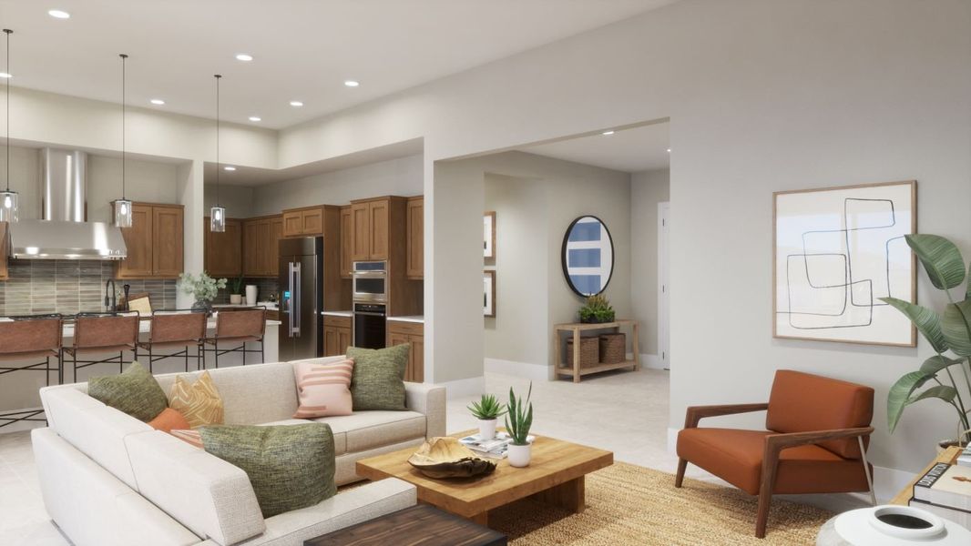 Furnished interior view inside a new home in Estates at Kings Ranch, Gold Canyon (Image 10).