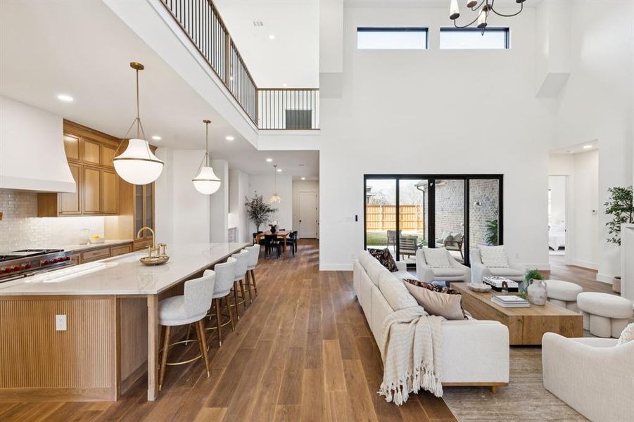 Furnished interior view inside a new home in , Dallas (Image 12).