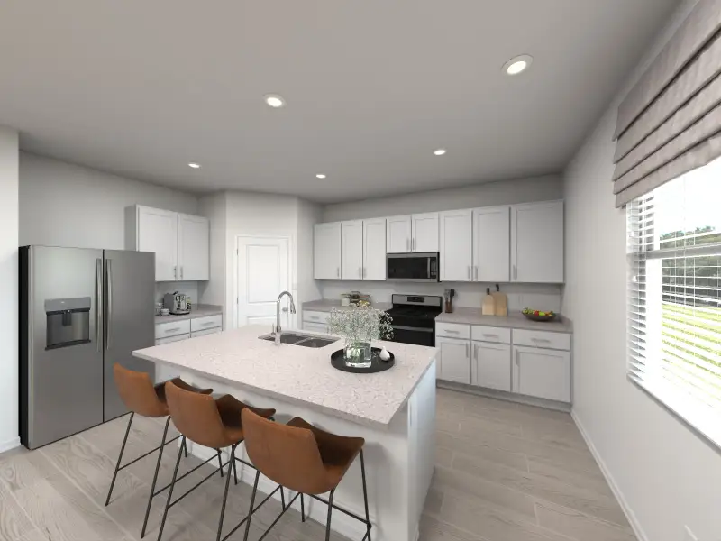 Furnished interior view inside a new home in Kings Creek - Signature Series, Jacksonville (Image 3).