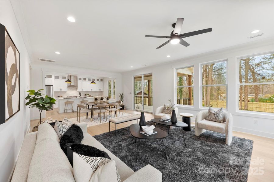 Furnished interior view inside a new home in , Belmont (Image 30).