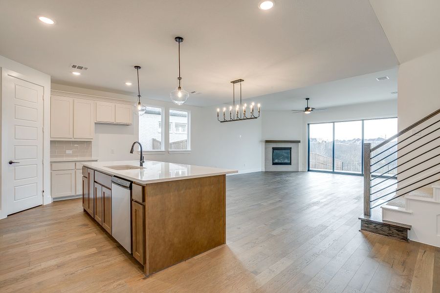 Representative furnished interior of a home built from the Valera by Graham Hart Home Builder in Bear Ridge, Burleson (Image 16).