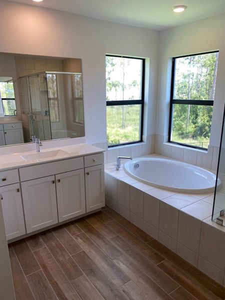 Furnished interior view inside a new home in Preserves at Park Trace, Stuart (Image 3). Furnished interior view inside a new home in Preserves at Park Trace, Stuart (Image 3).