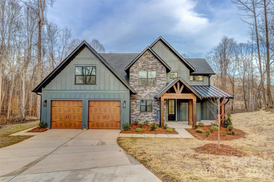 Front exterior of a new home in , Bessemer City, NC, highlighting curb appeal (Image 18).