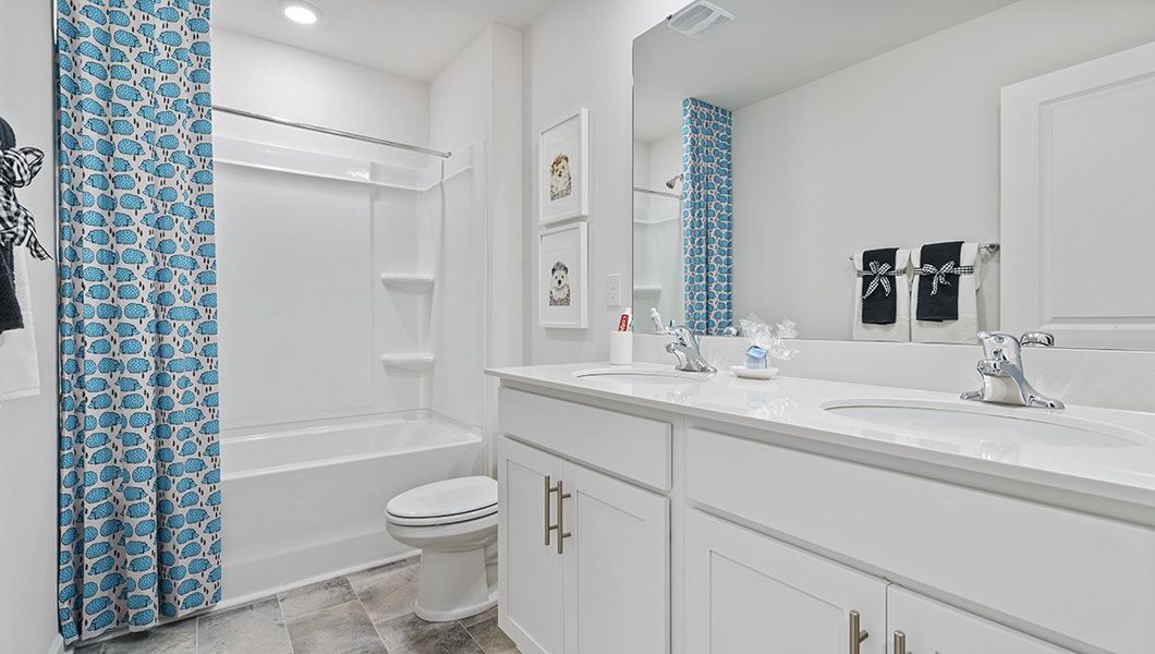 Representative furnished interior of a home built from the Penwell by D.R. Horton in Sage Grove, Lyman (Image 20).