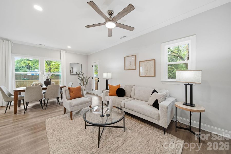 Furnished interior view inside a new home in , Charlotte (Image 14).