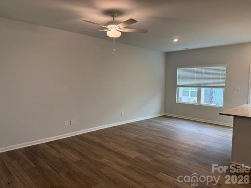Living/Dining area off of kitchen