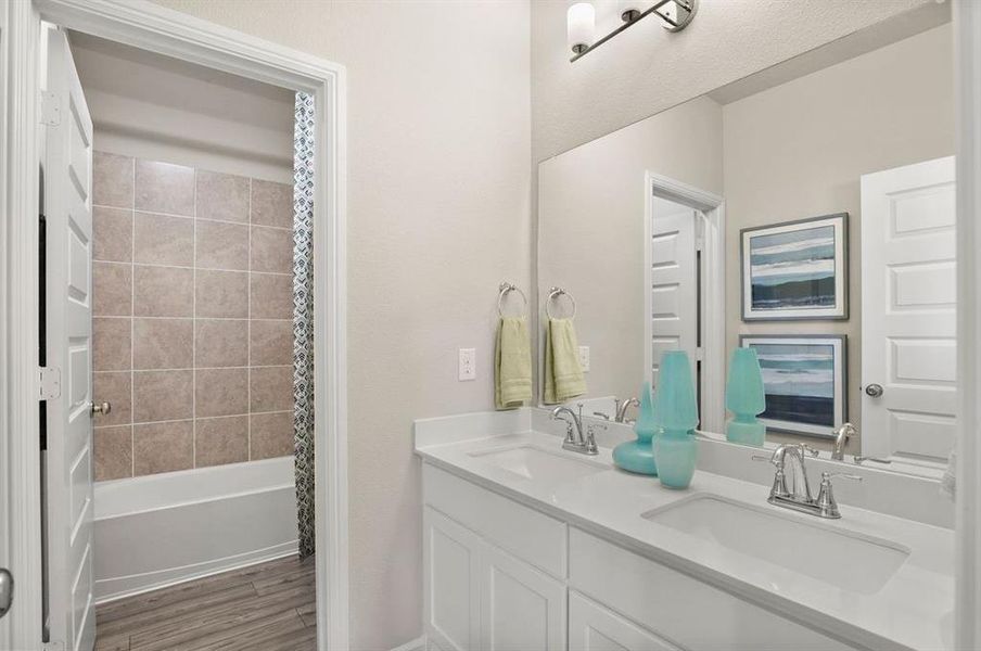 Bathroom in the Masters home plan by Trophy Signature Homes – REPRESENTATIVE PHOTO Bathroom in the Masters home plan by Trophy Signature Homes – REPRESENTATIVE PHOTO