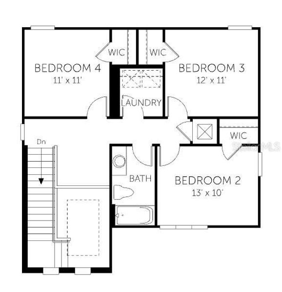2D floor plan layout of this home in Hills of Minneola, Minneola, FL (Image 4). 2D floor plan layout of this home in Hills of Minneola, Minneola, FL (Image 4).