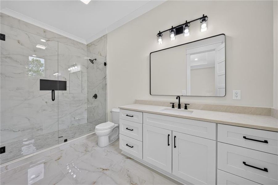 Furnished interior view inside a new home in , Monroe (Image 40).