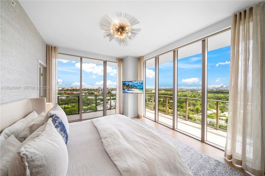 Furnished interior view inside a new home in , Miami (Image 35).