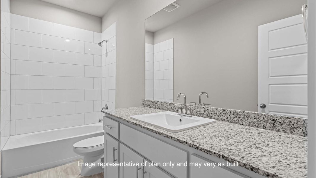 Furnished interior view inside a new home in Viridian, Lubbock (Image 6).