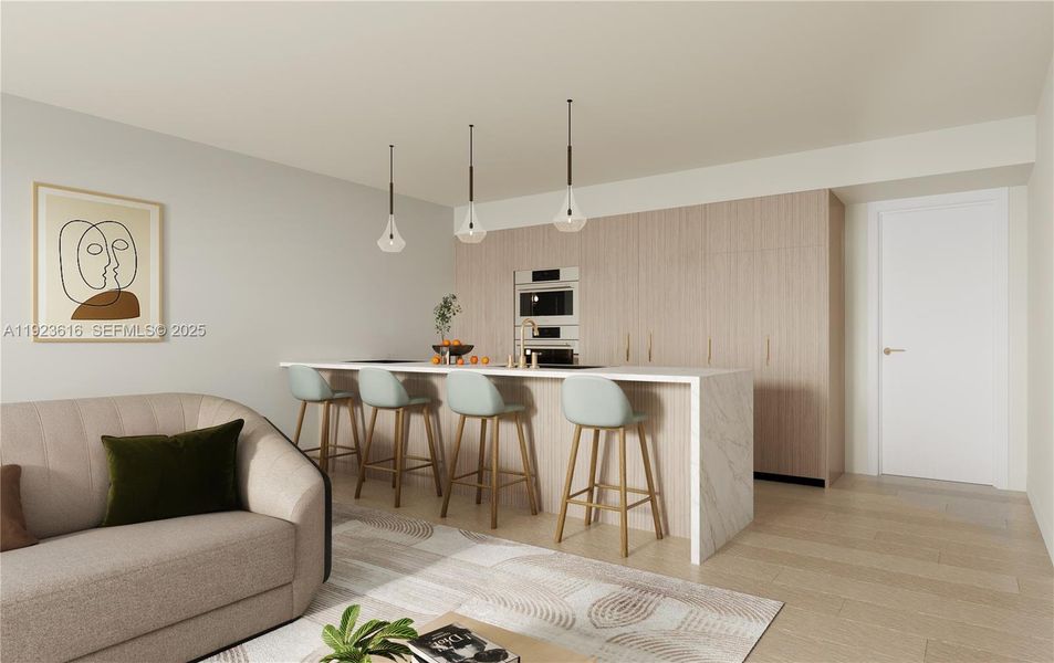 Furnished interior view inside a new home in , Hallandale Beach (Image 5).