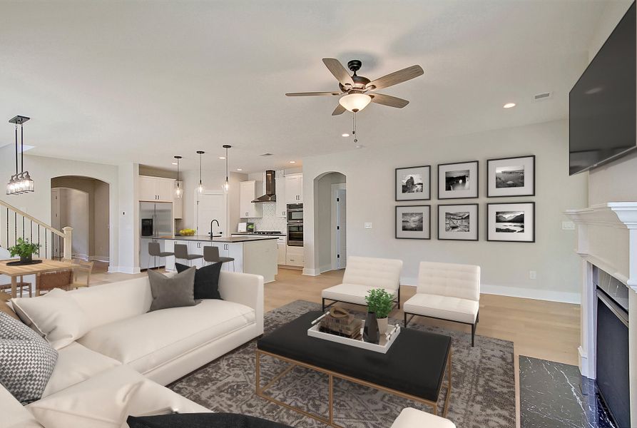 Furnished interior view inside a new home in , North Charleston (Image 20).