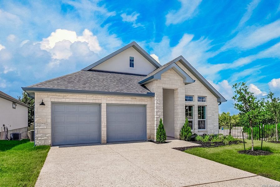 Front exterior of a new home in , Kerrville, TX, highlighting curb appeal (Image 2). Front exterior of a new home in , Kerrville, TX, highlighting curb appeal (Image 2).