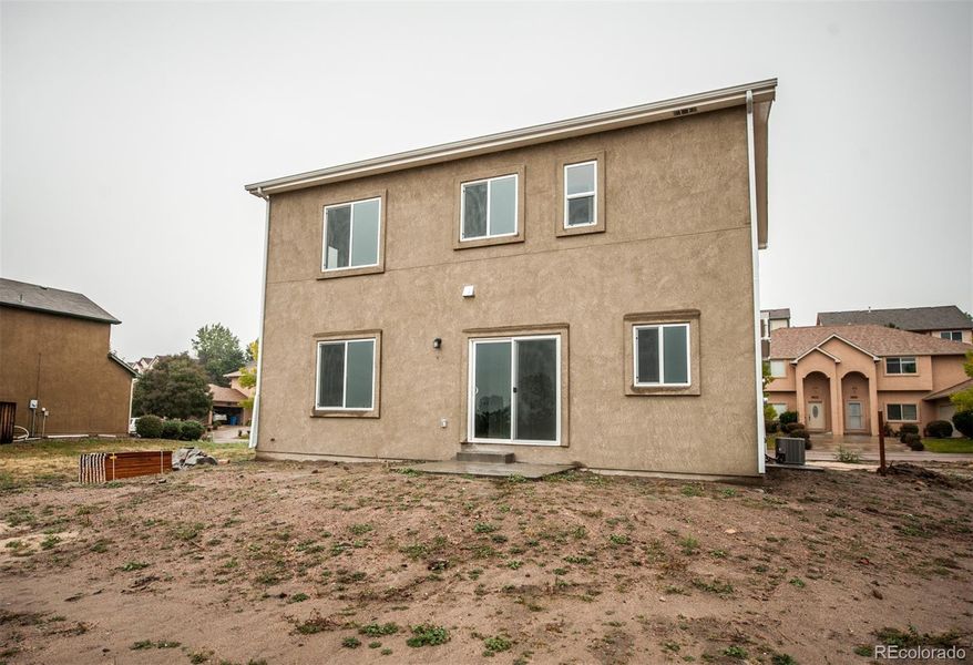 Front exterior of a new home in , Colorado Springs, CO, highlighting curb appeal (Image 20).