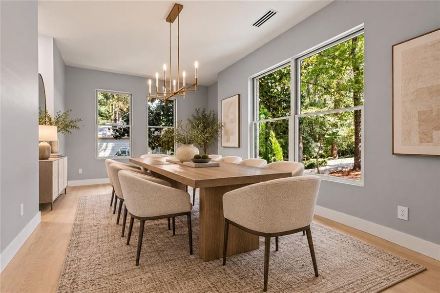 Furnished interior view inside a new home in , Marietta (Image 17).