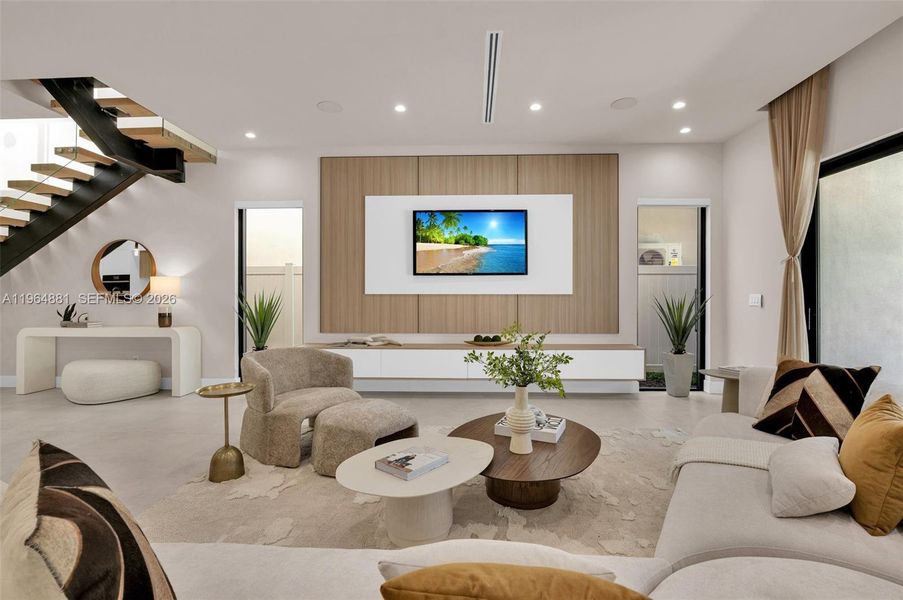 Furnished interior view inside a new home in , Fort Lauderdale (Image 8).