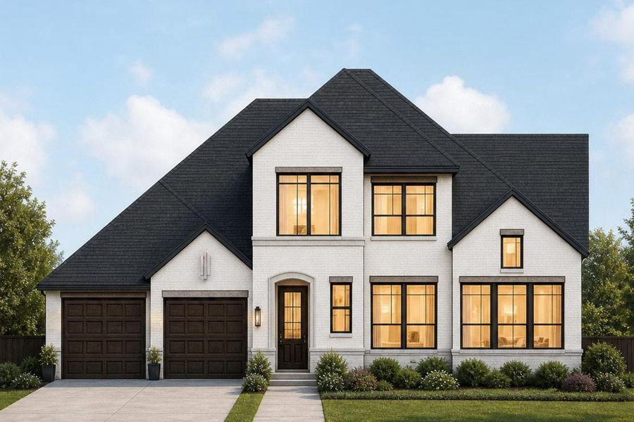 Representative exterior photo of a completed home built from the Grand Catalina - Executive Platinum by Grand Homes in Monterra, Fate, TX (Image 6).