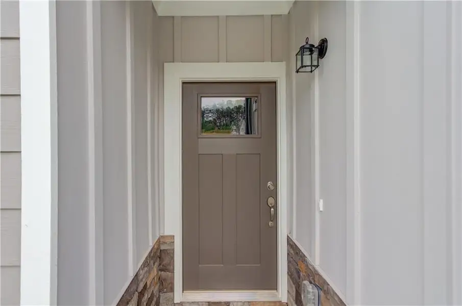Exterior details and patio area of a home in , Lula (Image 17).