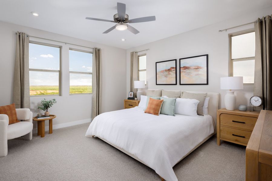 Furnished interior view inside a new home in Willows at Bella Vista Farms, San Tan Valley (Image 12).