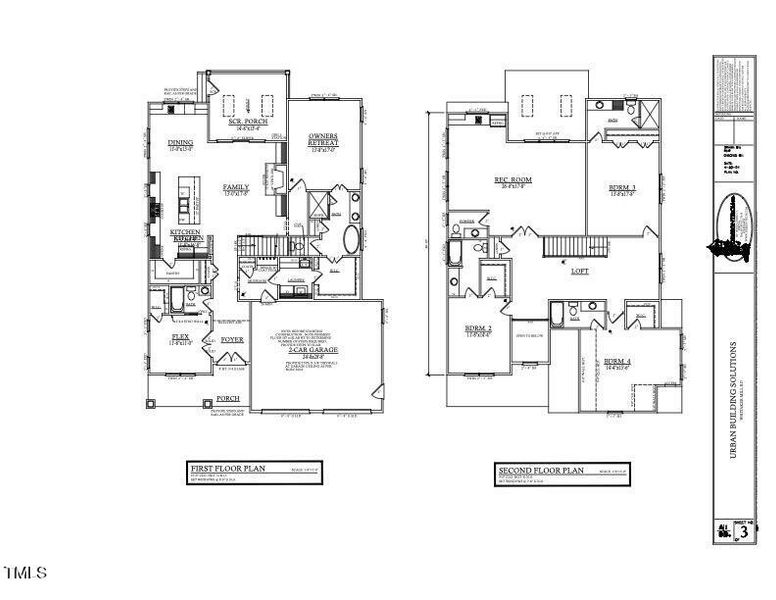 1st : 2nd Floor Plan