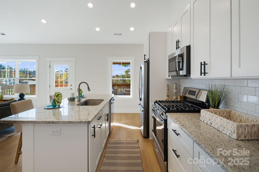 Furnished interior view inside a new home in , Weaverville (Image 14).