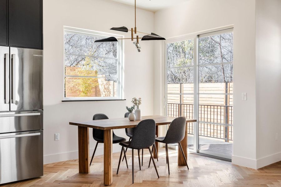 Dining area.