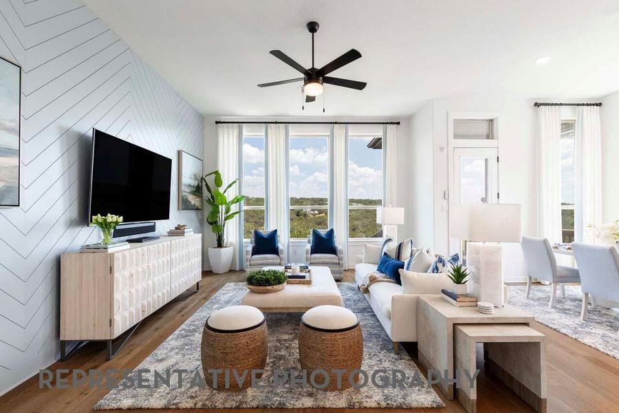 Furnished interior view inside a new home in Parkside On The River, Georgetown (Image 11). Furnished interior view inside a new home in Parkside On The River, Georgetown (Image 11).