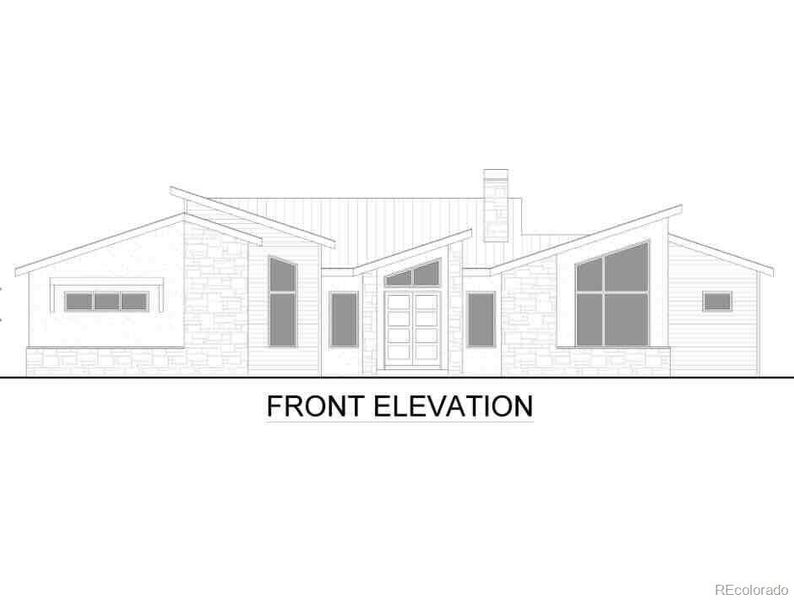 Exterior rendering of this home design in , Woodland Park, CO (Image 3). Exterior rendering of this home design in , Woodland Park, CO (Image 3).
