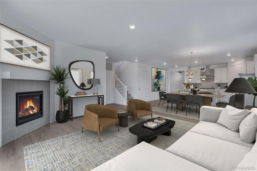 Furnished interior view inside a new home in Vantage, Berthoud (Image 11). Furnished interior view inside a new home in Vantage, Berthoud (Image 11).