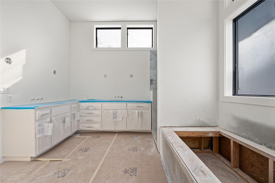 In-progress construction of a new home in Westline, Austin, TX (Image 13).
