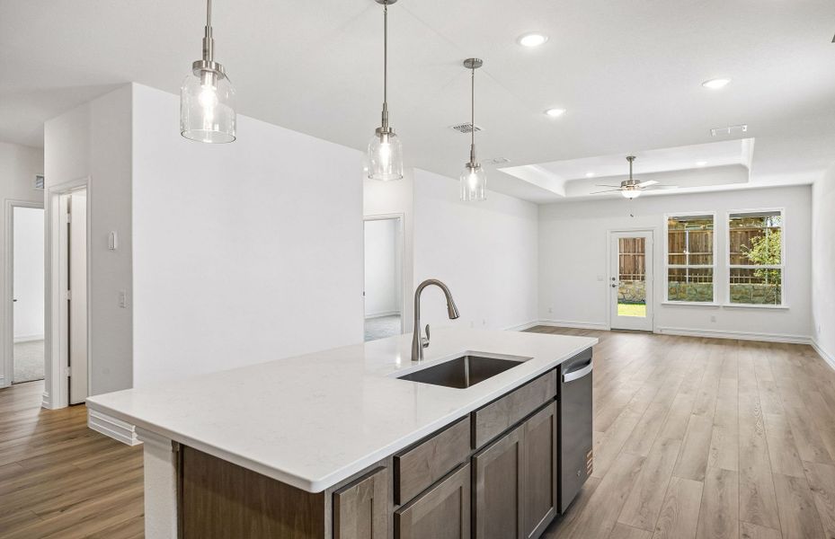 Furnished interior view inside a new home in Creekview Meadows, Pilot Point (Image 9).