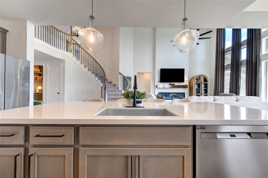 Furnished interior view inside a new home in Cross Creek West, Fulshear (Image 11).