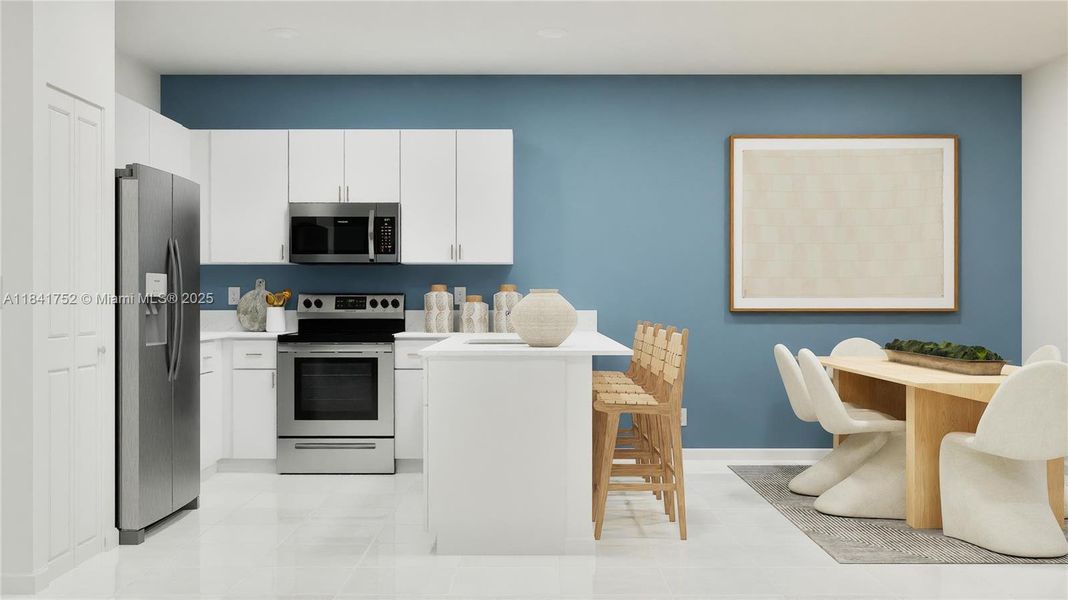 Furnished interior view inside a new home in Coral Landings, Miami (Image 2).