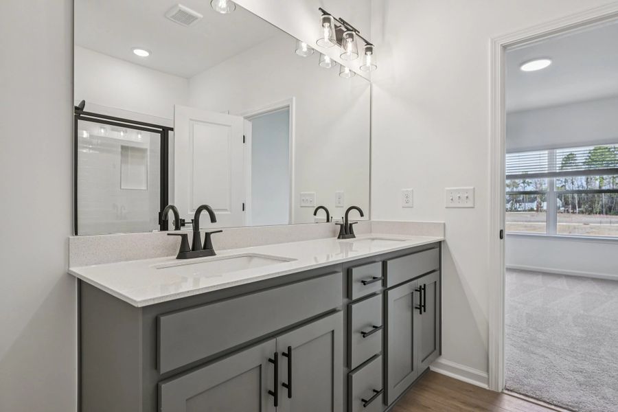 Primary Bath featuring the AW Collection® Minimalist - Sleek finishes and dramatic contrasts shine.