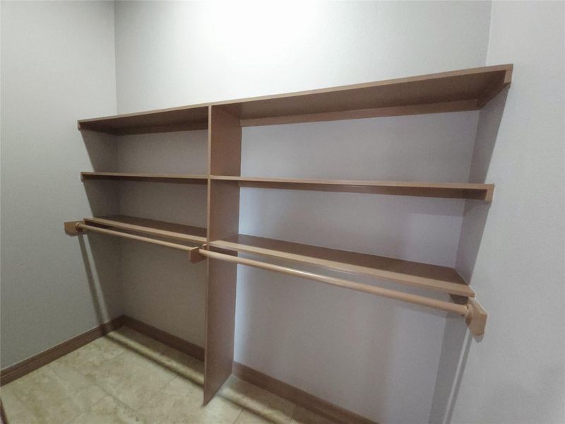 Each Bedroom has spacious walk-in closets