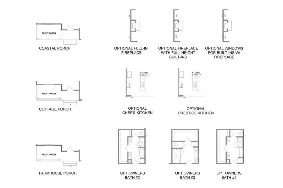 2D floor plan layout for the Braeburn by Bill Clark Homes in Osprey Landing, Southport, NC (Image 4).