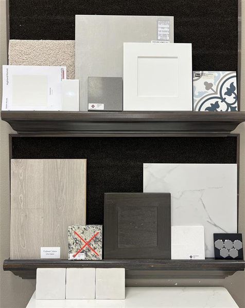 Hand selected design selections for interior!