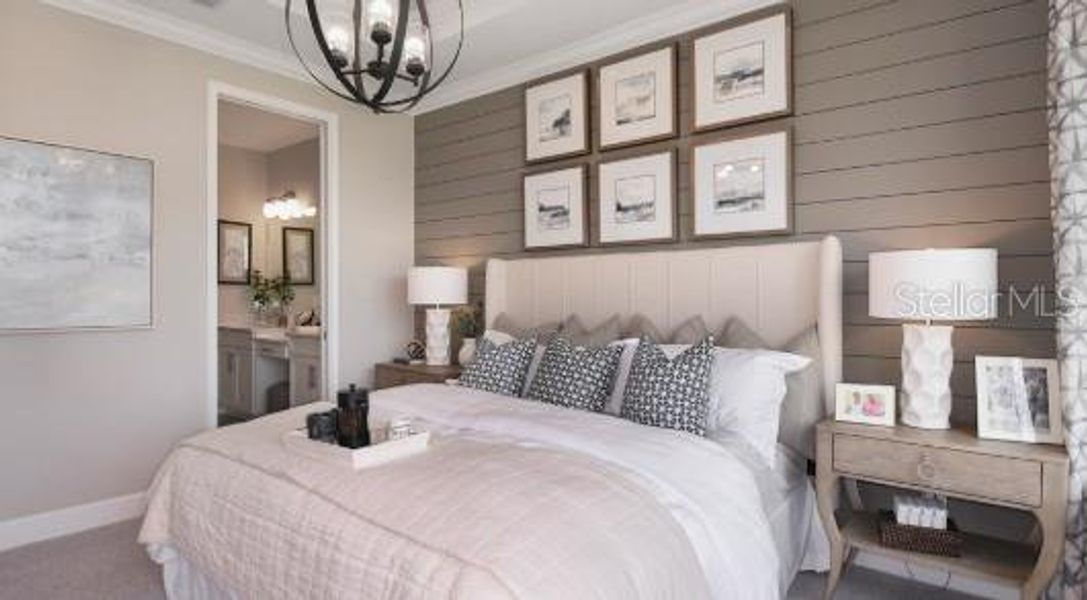 Furnished interior view inside a new home in Skye Ranch Community Group Page, Sarasota (Image 13).