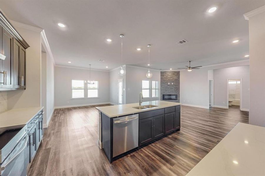 Furnished interior view inside a new home in , Greenville (Image 7).