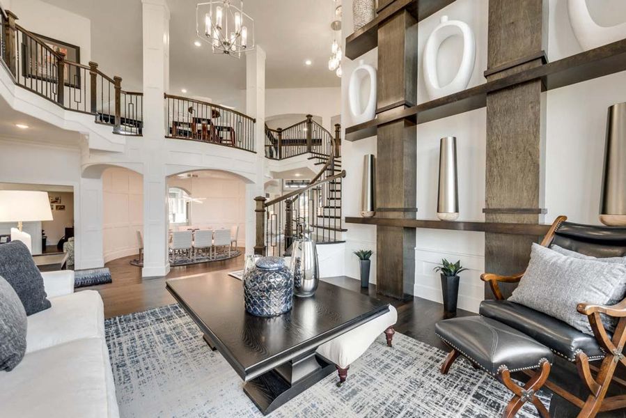 Representative furnished interior of a home built from the Grand Avery II by Grand Homes in Grand Oaks, Celina (Image 6).