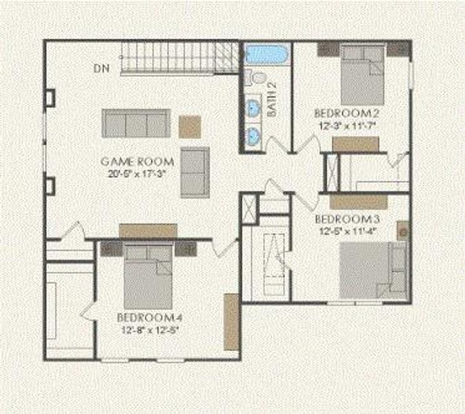 Pulte Homes, Sweetwater floor plan