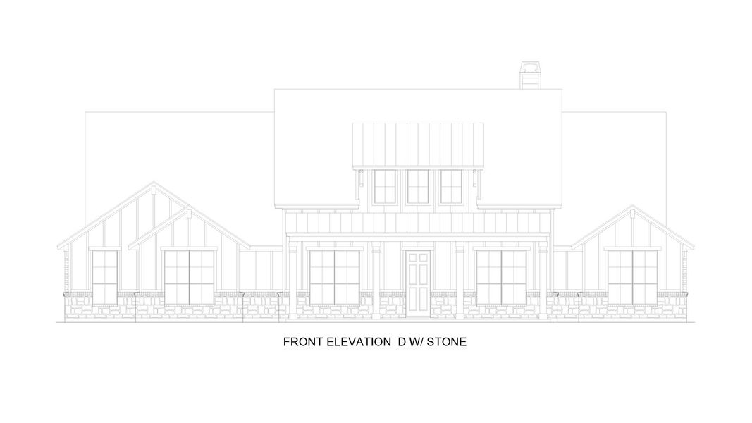 Elevation D with Stone | Concept 2978 at Hidden Creek Estates in Van Alstyne, TX by Landsea Homes