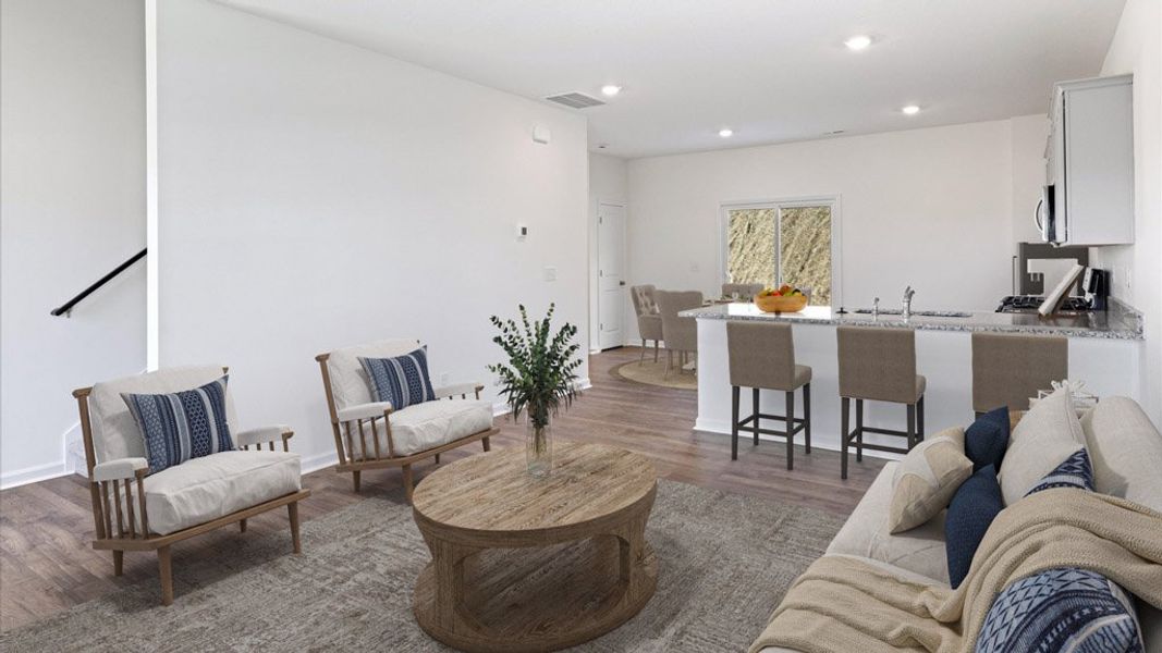 Representative furnished interior of a home built from the Glendale by D.R. Horton in Mary's Pointe, Clinton (Image 3).
