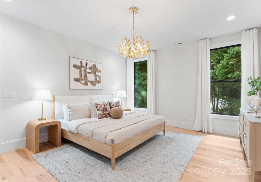 Furnished interior view inside a new home in , Charlotte (Image 8).