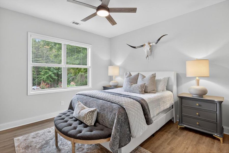 Furnished interior view inside a new home in , Flowery Branch (Image 9). Furnished interior view inside a new home in , Flowery Branch (Image 9).