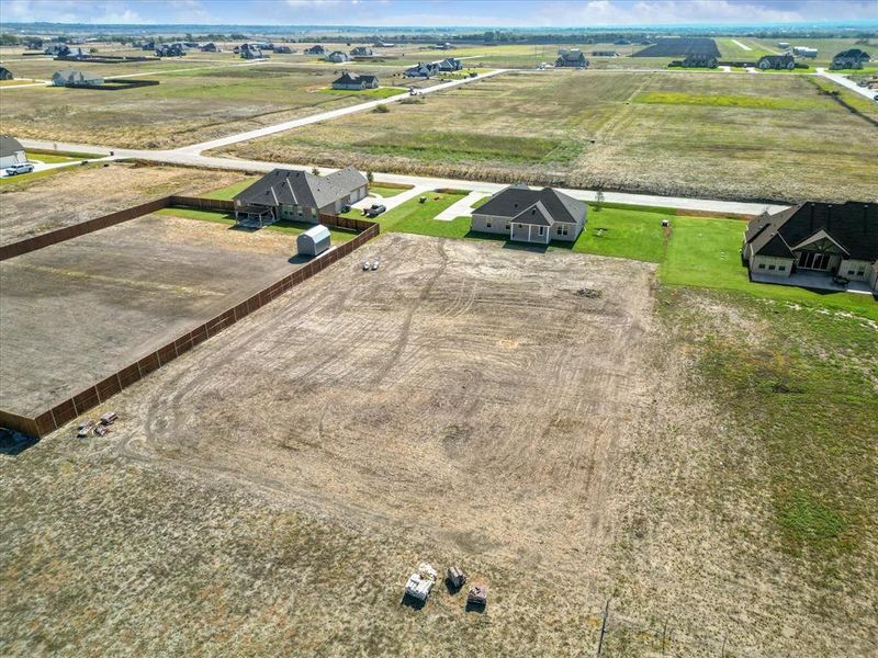 Aerial view featuring a rural view