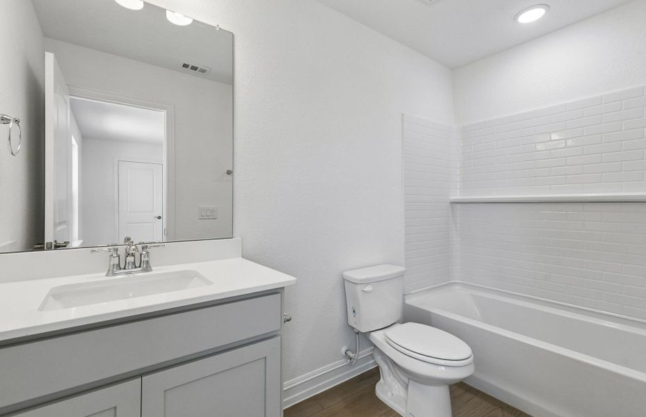 Furnished interior view inside a new home in Kings Way, Denton (Image 11).