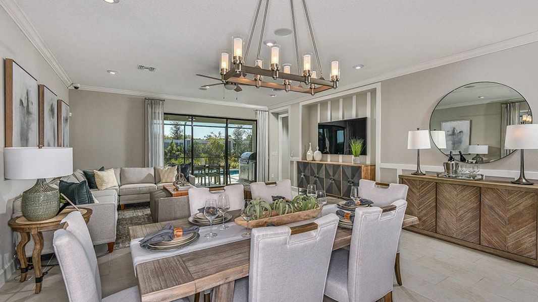 Representative furnished interior of a home built from the Antigua by Taylor Morrison in Cassia at Skye Ranch, Sarasota (Image 8).
